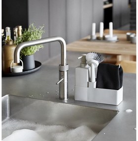 Világosszürke műanyag-szilikon mosogatóeszköz tartó Singles – Zone