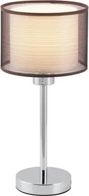 éjjeli lámpa e27 60w króm/barna anastasia