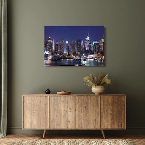 Kép - New York-i felhőkarcolók megvilágítva (90x60 cm)