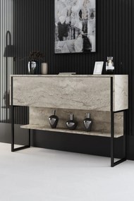 Komód Luxe - Travertine, Black