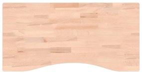 tömör bükkfa íróasztallap 80 x (36-40) x 4 cm