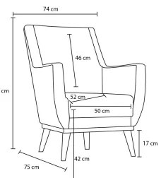 NUPI krémszínű fotel