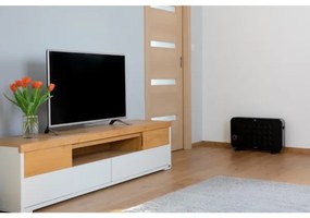 Sencor - Elektromos konvektoros fűtés 750/1250/2000W/230V termosztát IP24 fekete