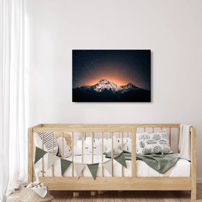A csillagos ég, a hegyekkel képe (90x60 cm)
