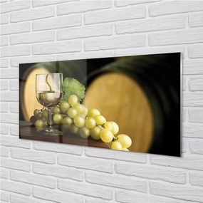 Akrilkép Egy pohár szőlő hordó 125x50 cm