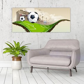 Kép - futballpálya (120x50 cm)