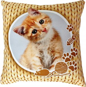 Macska Párna Cica Macska 35x35 tökéletes ajándék