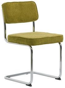 Zöld kordbársony étkezőszék Rupert – Unique Furniture