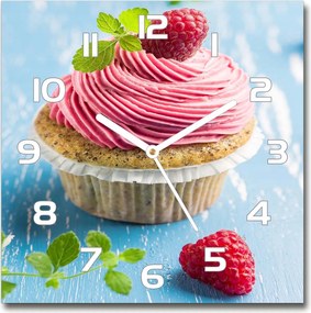 Üveg falióra Málnás muffin 30x30 cm