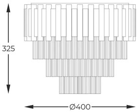 Zuma Line 20149CM - Mennyezeti lámpa PRIMA 4xE14/40W/230V arany