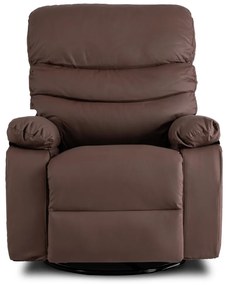 Elektromosan Vezérelhető Masszázsfunkciós Relaxfotel Fotel Barna Színben. BRUCE