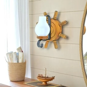 Fali lámpa TIMONA 1xE14/40W/230V bükkfa