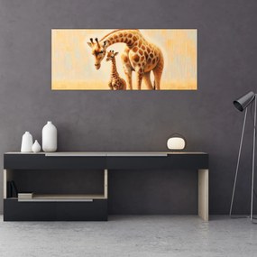 Kép - Zsiráfok (120x50 cm)
