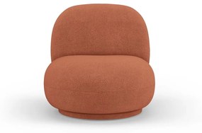 Téglavörös buklé fotel Chuck – Micadoni Home