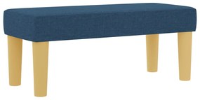 Boxspring Ágy Matraccal és Pad Kék 90x190 cm Szövet
