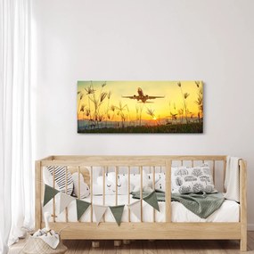 Kép a repülőgép felszállásáról (120x50 cm)