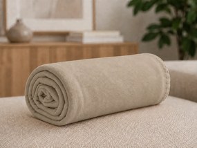 Polár takaró FLEORA, világosbarna Méret: 200 x 220 cm