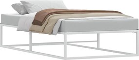 vidaXL ágykeret matrac nélkül Fehér 100x200 cm fém ágykeret