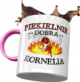 Rózsaszín Bögre Kornélia Barátnőknek Ajándék Nyomtatott Fotóval