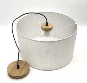 Brilagi - LED Csillár zsinóron ANTHONY 1xE27/60W/230V tölgy/fehér