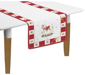 Karácsonyi pamut asztali futó 140x45 cm 2 db szett Christmas Tale