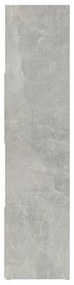 betonszürke térelválasztó könyvszekrény 105 x 24 x 102 cm