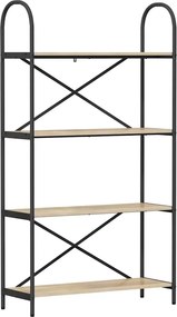 vidaXL Könyvespolc Sonoma tölgy 80 x 30 x 146 cm Faanyag