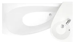 Ravak CQ01000000 - Sarokkád AVOCADO 160x75 cm akril/fehér