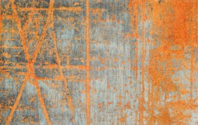 Narancs és szürke szennyfogó szőnyeg - 110*175 cm (Választható méretek: 110*175 cm)