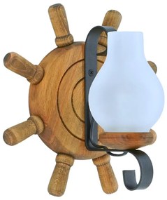 Fali lámpa TIMONA 1xE14/40W/230V bükkfa