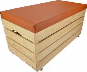 Fenyő Láda Ülőfelület Tároló Láda Puff