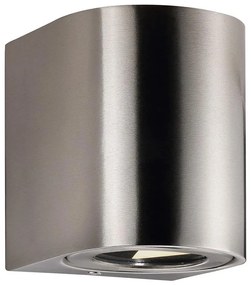 Nordlux - LED kültéri fali lámpa CANTO 2xLED/6W/230V IP44 rozsdamentes acél
