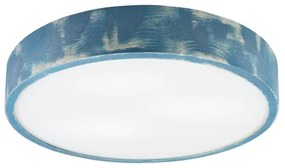 Brilagi - PINO mennyezeti lámpa 3xE27/15W/230V fenyő/kék átm. 47,5 cm