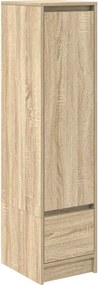 vidaXL sonoma tölgy szerelt fa magasszekrény 29,5x34x119,5 cm