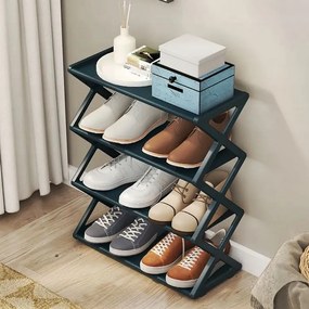 Cipősszekrény Polcos Könyvespolc Állvány 4 szint, cipőrendező