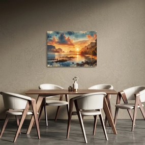 Üveg kép - Kilátás a partról (70x50 cm)