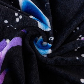 Mikroplüss takaró VIOLET BUTTERFLY sötétkék Méret: 200 x 220 cm