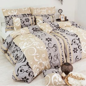 EMI Lilien szürke-bézs pamut ágyneműhuzat