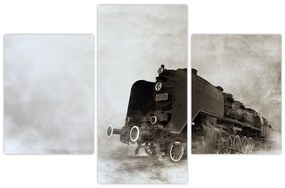 Kép - Vonat a ködben (90x60 cm)