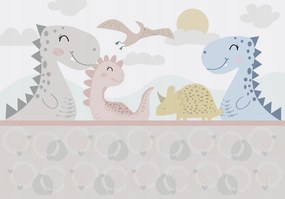 Fotótapéta Tapéta Gyerekeknek Dinoszauruszok 416 x 254