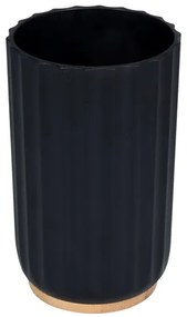 Erga Preto, álló fogkefe pohár, fekete, ERG-08295
