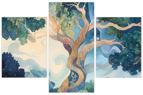 Kép – Kozmikus fa (90x60 cm)