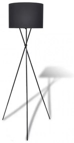 Fekete állólámpa magas állvánnyal