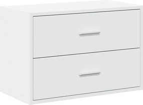 vidaXL fehér szerelt fa szekrény 2 fiókkal 60 x 31 x 40 cm