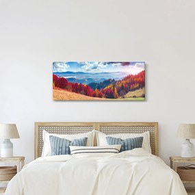 Egy kép egy színes őszi tájról (120x50 cm)