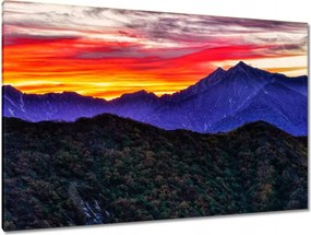 Festmények 120x80 Hegyi táj nyugattal