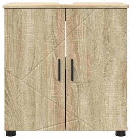 Fürdőszoba Székény ajtóval sonoma tölgy 61 x 35 x 64 cm Faanyag