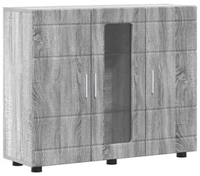 Széf polcokkal ajtóval Szürke sonoma 55.5 x 29 x 100 cm Faanyag