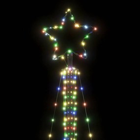 színes LED karácsonyfa 483 LED 240 cm