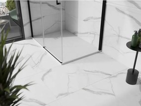 Mexen Stone+ 120 x 100 cm-es téglalap alakú kompozit zuhanytálca, fehér - 44101012